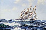 Montague Dawson The Baltimore Flyer painting